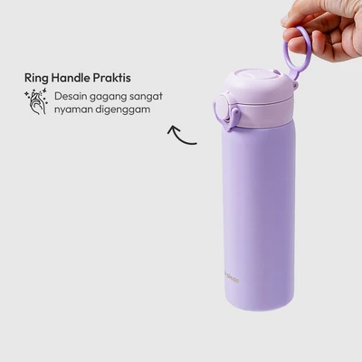 Gambar Picas Latte Botol Vacuum Flask Stainless Steel 450 ml - Ungu Lavender