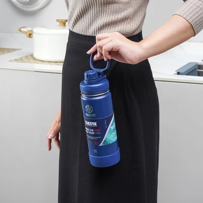 Takeya Botol Vacuum Flask Stainless Steel 530 Ml Biru Midnight