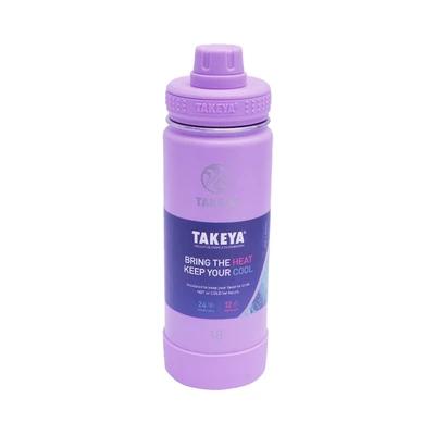 Gambar Takeya 530 Ml Botol Vacuum Flask Stainless - Ungu Lilac