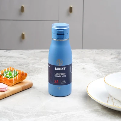 Gambar Takeya 500 Ml Mug Vacuum Flask Travel - Biru Stone