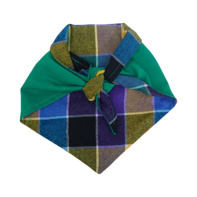 Gambar Pet Kingdom Ukuran M Bandana Hewan 2 Sisi Katun