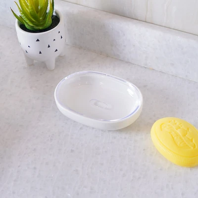 Gambar Stora 12.1x3.8x2.4 cm Tempat Sabun Batang - Putih