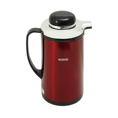 Gambar Kris 1 Ltr Teko Vacuum Flask Dengan Glass Liner - Merah