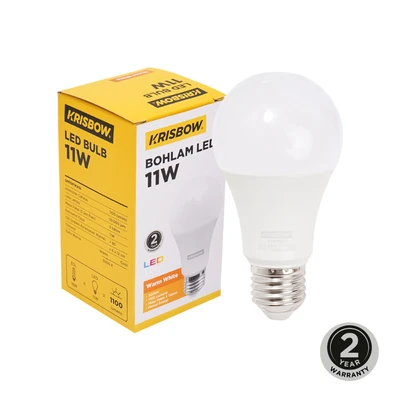 Gambar Krisbow Lumi Bohlam Led 11 Watt Warm White - Kuning