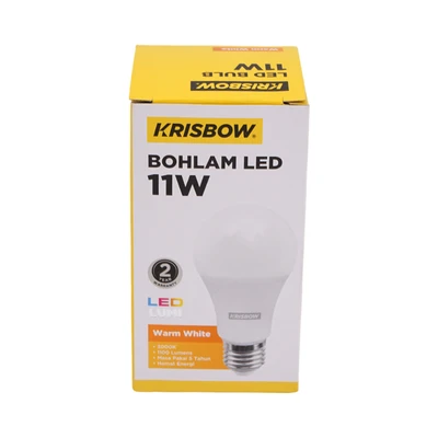 Gambar Krisbow Lumi Bohlam Led 11 Watt Warm White - Kuning