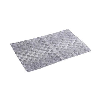 Gambar Appetite Kazo Tatakan Piring Double Side 45x30 cm Set 4 pcs - Abu-Abu