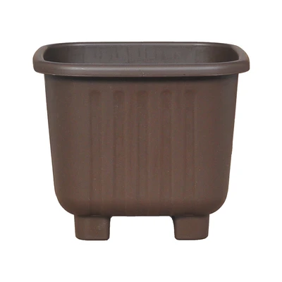 Gambar Clover Pot 17 Cm Alea  Pot Tanaman - Cokelat Tua