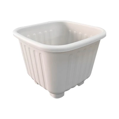 Gambar Clover Pot 17 Cm Alea  Pot Tanaman - Ivory