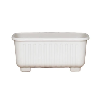 Gambar Clover Pot 27 Cm Alea  Pot Tanaman - Ivory