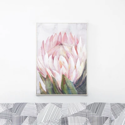 Gambar Informa Lukisan Kanvas Handmade & Print Protea 72.2x102.2 cm - Mix