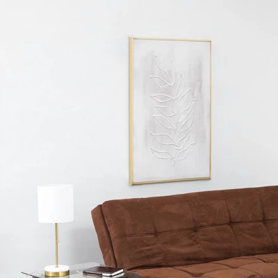 Gambar Informa Lukisan Kanvas Handmade & Print Leaves 72.2x102.2 cm - Mix