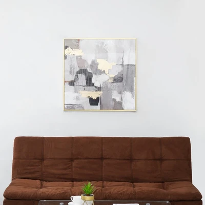 Gambar Informa Lukisan Kanvas Handmade & Print Abstract 82.2x82.2 cm - Mix