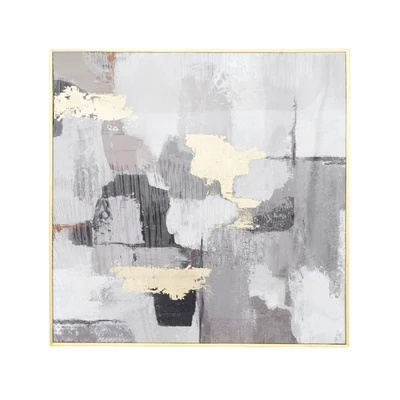 Gambar Informa Lukisan Kanvas Handmade & Print Abstract 82.2x82.2 cm - Mix
