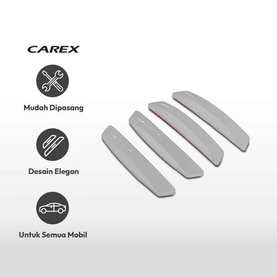 Gambar Carex Genova Pelindung Pintu Mobil Slim Cut - Abu-Abu