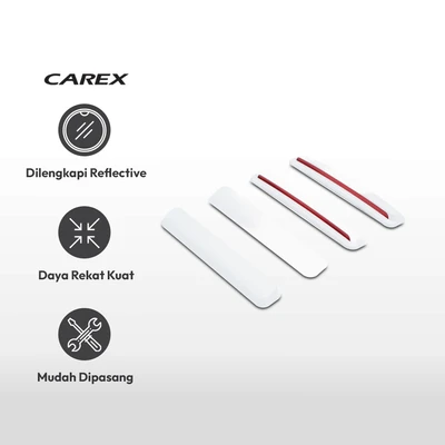 Gambar Carex Blacksuit Pelindung Pintu Mobil - Putih