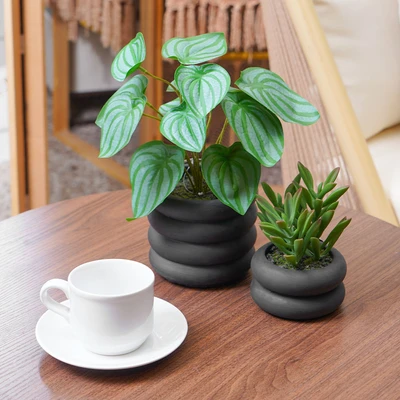 Gambar Informa Tanaman Artifisial Succulent Dengan Pot 13.97 cm - Hijau