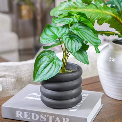 Gambar Informa Tanaman Artifisial Leaves Dengan Pot 20x20x24 cm - Hijau