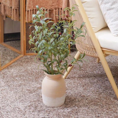 Gambar Informa Tanaman Artifisial Olive Branch Dengan Pot 28x28x67 cm - Hijau