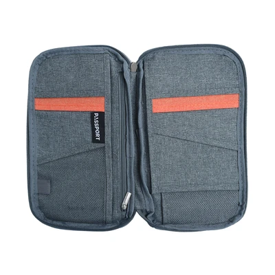 Gambar Passport Dompet Kartu Travelling - Abu-Abu