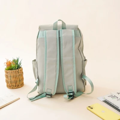 Gambar Ataru Tas Ransel Dengan Clip Nylon - Abu-Abu