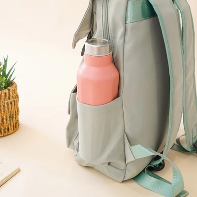 Gambar Ataru Tas Ransel Dengan Clip Nylon - Abu-Abu