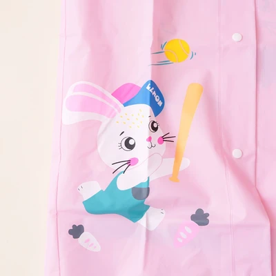 Gambar Ataru Ukuran L Jas Hujan Anak Bunny - Pink