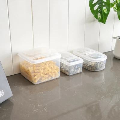 Gambar Ataru Tempat Bumbu Dapur Plastik Semi Open 500 ml Transparan