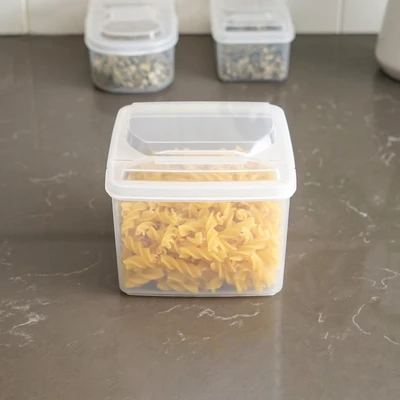 Gambar Ataru Tempat Bumbu Dapur Plastik Semi Open 1.3 Liter Transparan