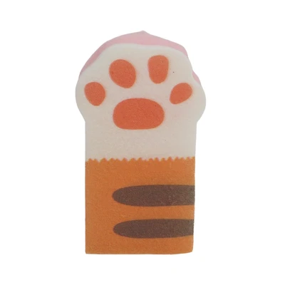 Gambar Ataru Spons Scrubber Pembersih Peralatan Dapur Cat Paw - Pink