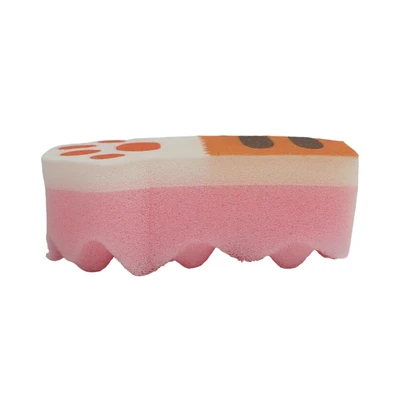 Gambar Ataru Spons Scrubber Pembersih Peralatan Dapur Cat Paw - Pink
