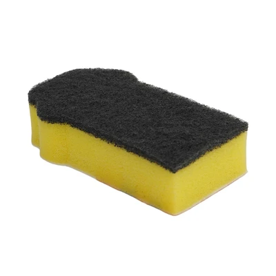 Gambar Ataru Spons Scrubber Pembersih Peralatan Dapur Cat Paw - Kuning