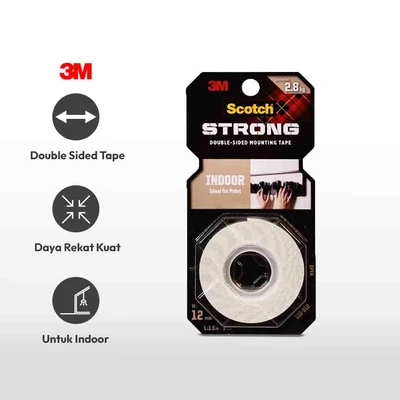 Gambar 3M Double Tape Scotch Foam Mounting Tape 12X1.5 Mtr