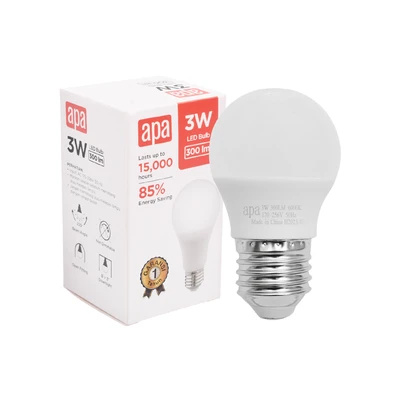 Gambar Apa Bohlam Led Standart 3 Watt Cool Daylight - Putih