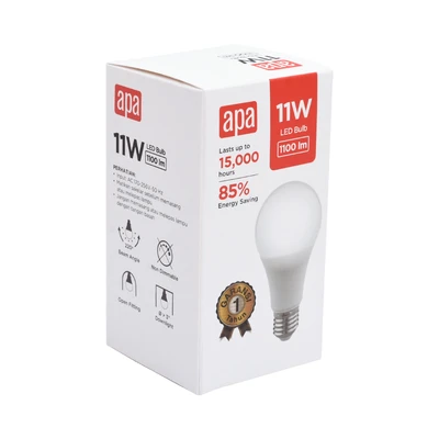 Gambar APA Bohlam LED Standard 11 Watt 1100 Lumen Cool Daylight E27 - Putih