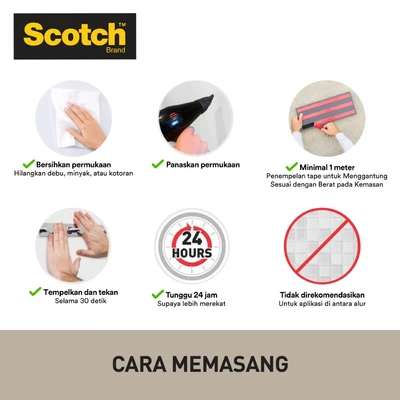 Gambar Scotch 3M Mounting Tape Strong Interior 12 mm X 4 Mtr