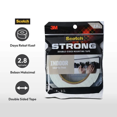 Gambar Scotch 3M Mounting Tape Strong Interior 12 mm X 4 Mtr
