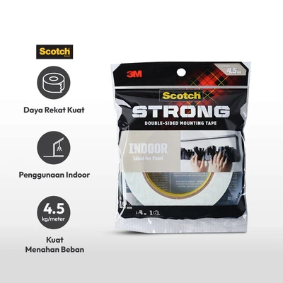 Gambar Scotch 3M Mounting Tape Strong Interior 19 mm X 4 Mtr