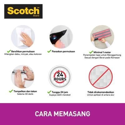 Gambar Scotch 3m Mounting Tape Exterior Auto 12 Mm X 1.5 Mtr