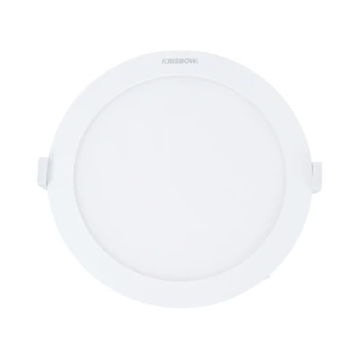 Gambar Krisbow Lampu Downlight Slim Inbow 12 Watt Warm White - Kuning