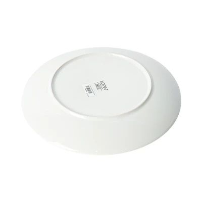 Gambar Kopin Porcelain Piring Makan Porcelain Brush 25 cm - Putih