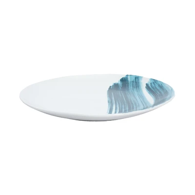 Gambar Kopin Indigo Piring Makan Porcelain Brush 20 cm - Mix