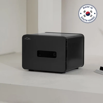 Gambar Lucell Metacel Brankas Tahan Api Fingerprint 42.4x39.4x36 cm MC-20PR - Hitam