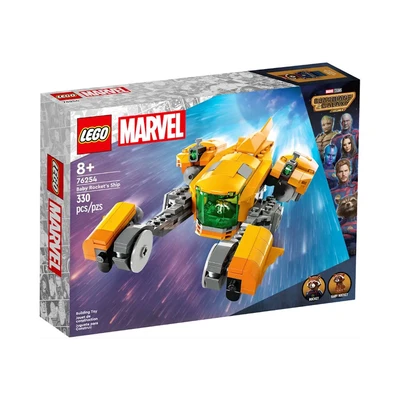 Gambar LEGO Marvel Guardian Of The Galaxy Baby Rocket Ship Sh 76254