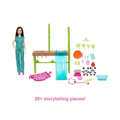 Gambar Barbie Playset Boneka Panda Care & Rescue - Mix