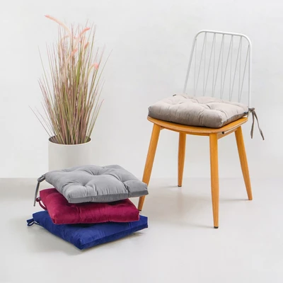 Gambar Informa Bantal Alas Duduk Dacron Velvet 40x40 cm - Biru Navy