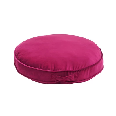 Gambar Informa Bantal Lantai Dacron Velvet Round 65x65 cm - Merah Maroon
