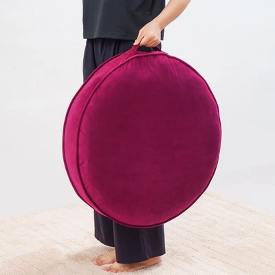Gambar Informa Bantal Lantai Dacron Velvet Round 65x65 cm - Merah Maroon
