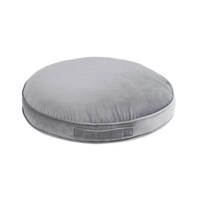 Gambar Informa Bantal Lantai Dacron Velvet Round 65x65 cm - Abu-Abu