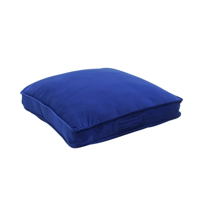 Gambar Informa Bantal Lantai Dacron Velvet Square 65x65 cm - Biru Tua