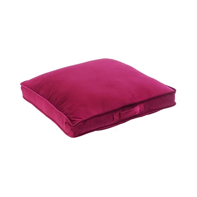 Gambar Informa Bantal Lantai Dacron Velvet Square 65x65 cm - Merah Maroon